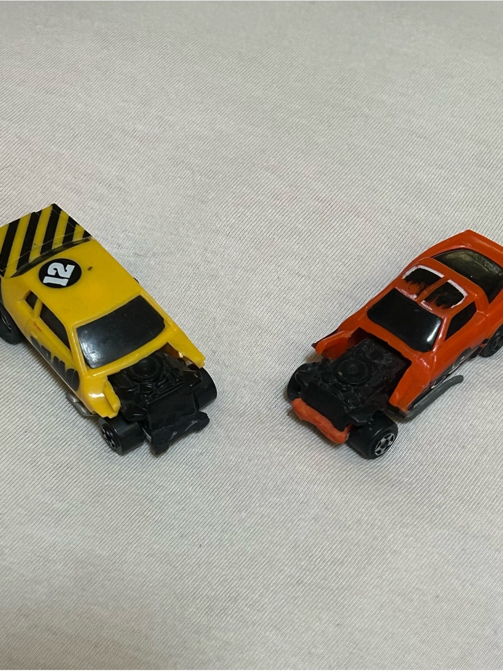 Vintage 1983 Kidco Burnin Key Cars Demolition Cars - Lot of 2